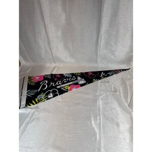 Atlanta Braves Pennant Hawaiian Floral MLB Baseball Souvenir‎ Collectible banner